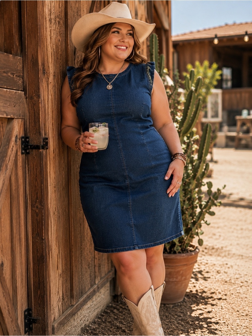Pilcro Anthropologie‎ Denim Dress Women's Size XL Dark Wash Western Boho Rodeo